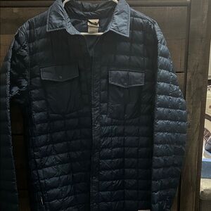 The North Face Men's Navy Quilted Shirt Jacket